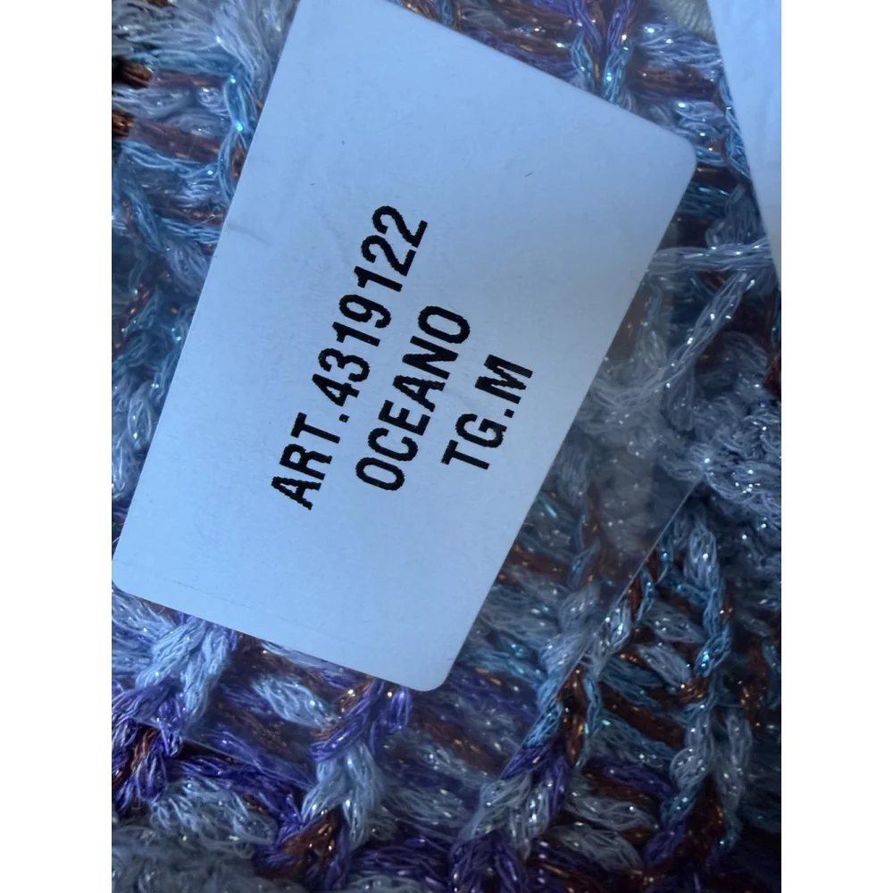PHO Firenze Knit Skirt Size XS‎ Gray Blue Metallic Boho Stretch Italy NWT Read